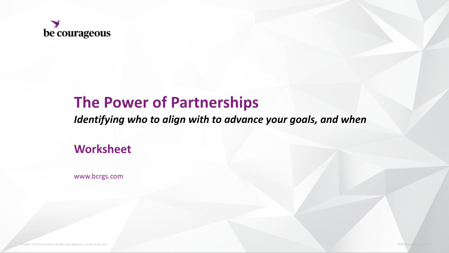 Power of Partnerships Be Courageous Insights Blog